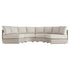 Jardin Aluminium Outdoor Modular Grande 4-Piece Curved Sofa Set, Pumice