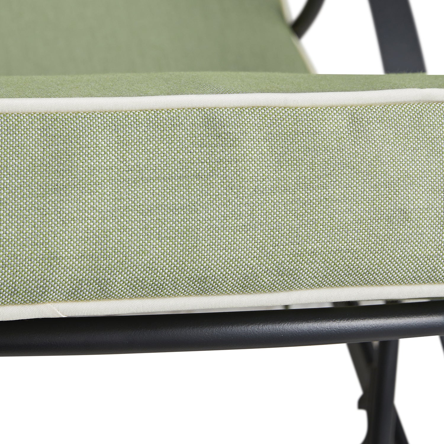 Haymes Metal Sun Lounger with Wheels, Reseda Green