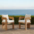 Stanford Round Wicker Outdoor Dining Chair Set, Natural - daals