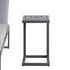 Albany Aluminium Side Table, Grey - daals