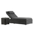 Bellagio Round Wicker Sun Lounger with Headrest, Dark Grey - daals