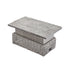 Bellagio Round Wicker Outdoor Rising Table, Light Grey - daals
