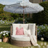 Bellagio Round Wicker Swivel Daybed, Natural - daals