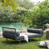 Willowbrook Lattice Weave Rattan Daybed, Dark Grey - daals