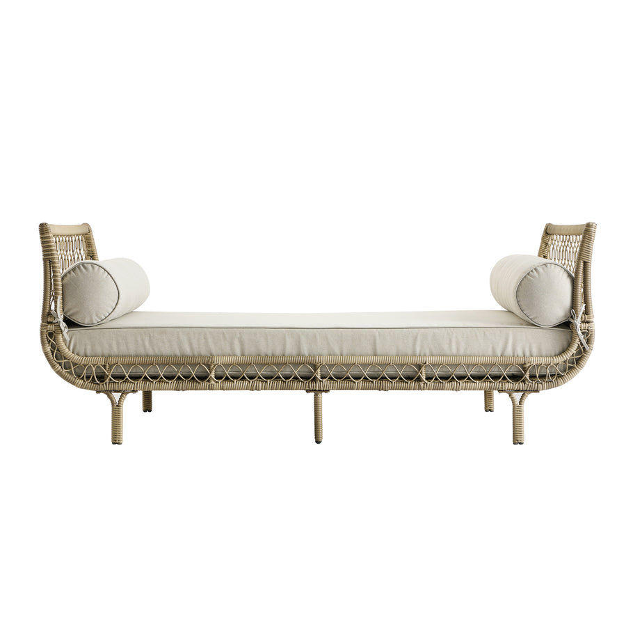 Willowbrook Lattice Weave Rattan Daybed, Natural