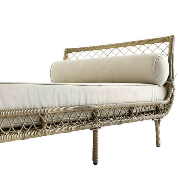 Willowbrook Lattice Weave Rattan Daybed, Natural