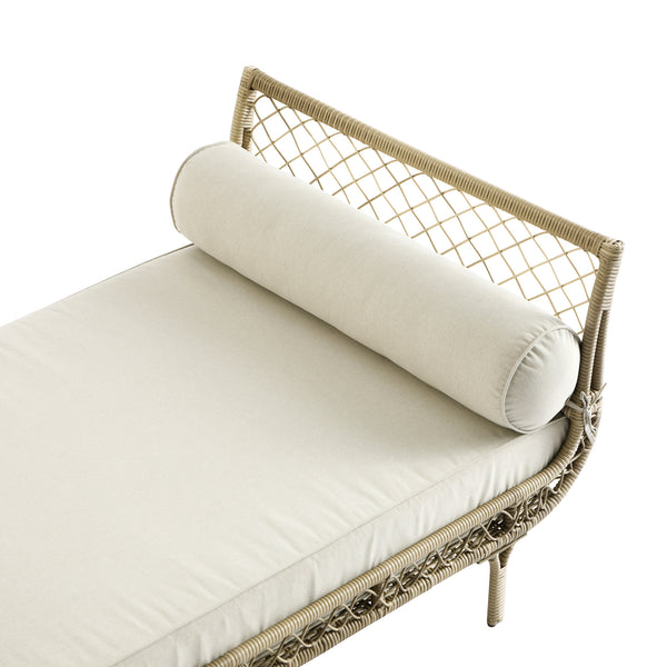 Willowbrook Lattice Weave Rattan Daybed, Natural