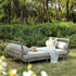 Willowbrook Lattice Weave Rattan Daybed, Natural - daals