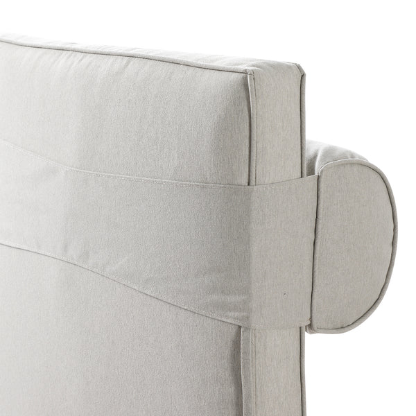 Willowbrook Lattice Weave Rattan Sun Lounger, Natural