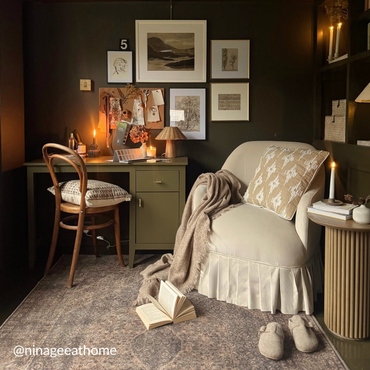 Maru Oak Round Side Table, Oak