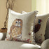 Country Collection Owl Embroidered Linen Blend Cushion - daals