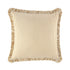 Iris Ticking Yellow Stripe Seersucker Frill Cushion - daals