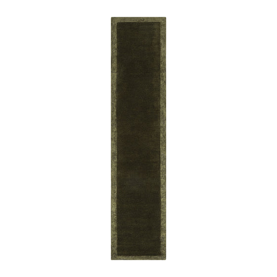 Albi Moss Green Hand Tufted Wool & Viscose Runner