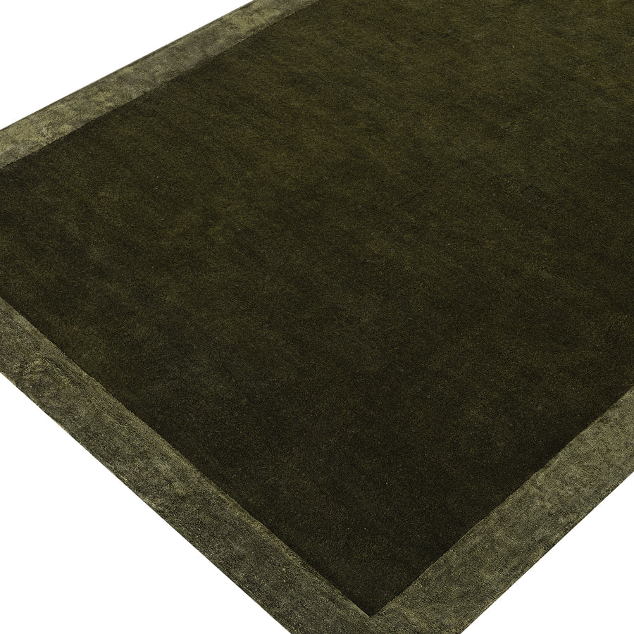 Albi Moss Green Hand Tufted Wool & Viscose Rug