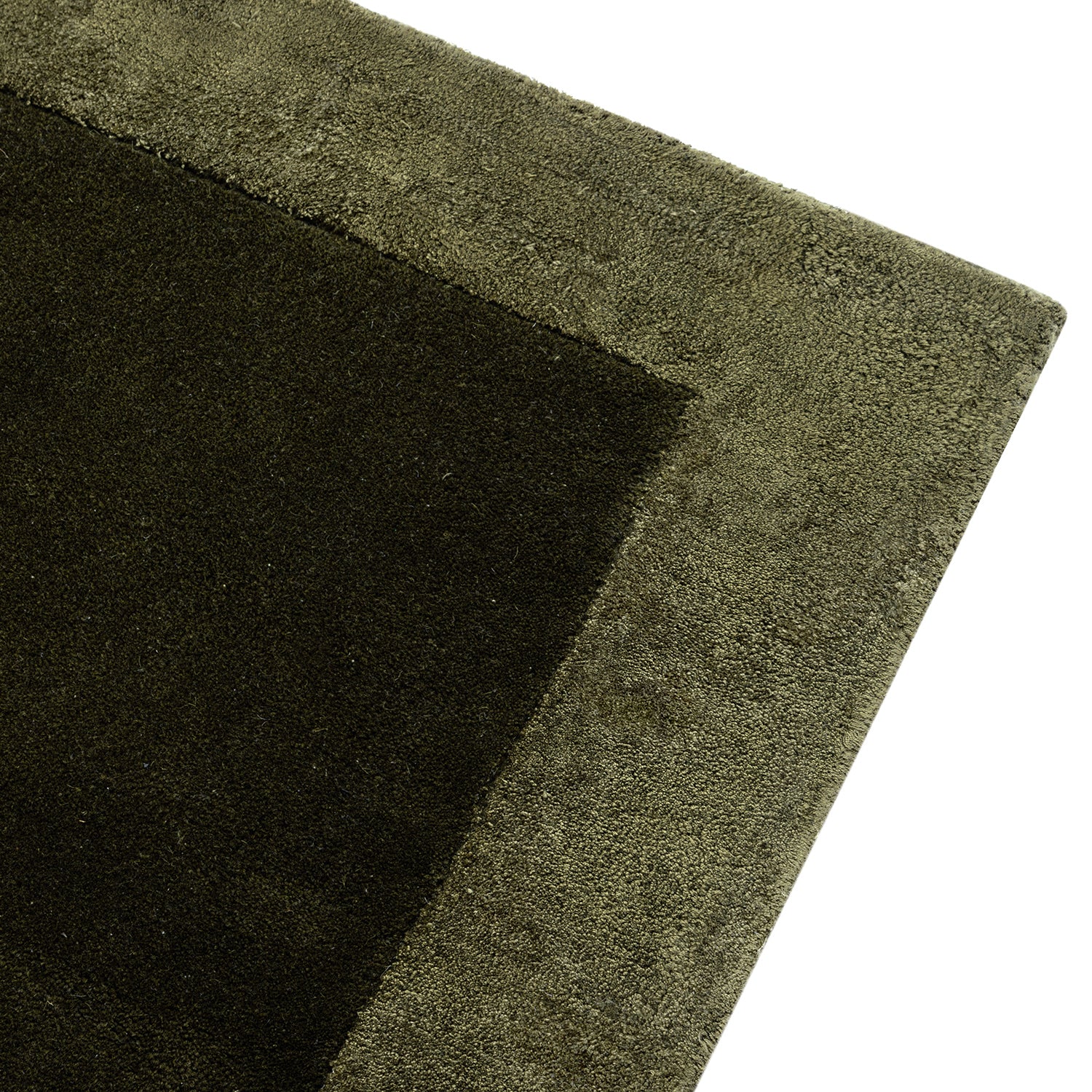 Albi Moss Green Hand Tufted Wool & Viscose Rug
