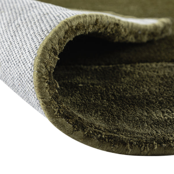 Albi Moss Green Hand Tufted Wool & Viscose Rug - daals