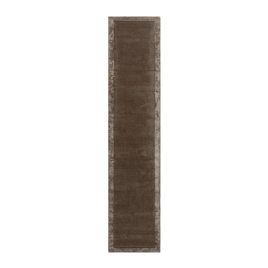 Albi Taupe Hand Tufted Wool & Viscose Runner