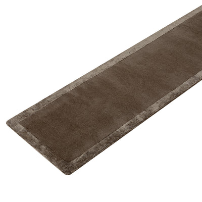 Albi Taupe Hand Tufted Wool & Viscose Runner