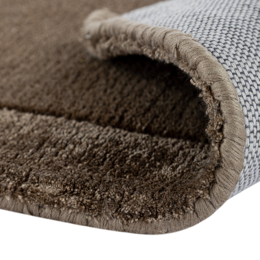 Albi Taupe Hand Tufted Wool & Viscose Runner