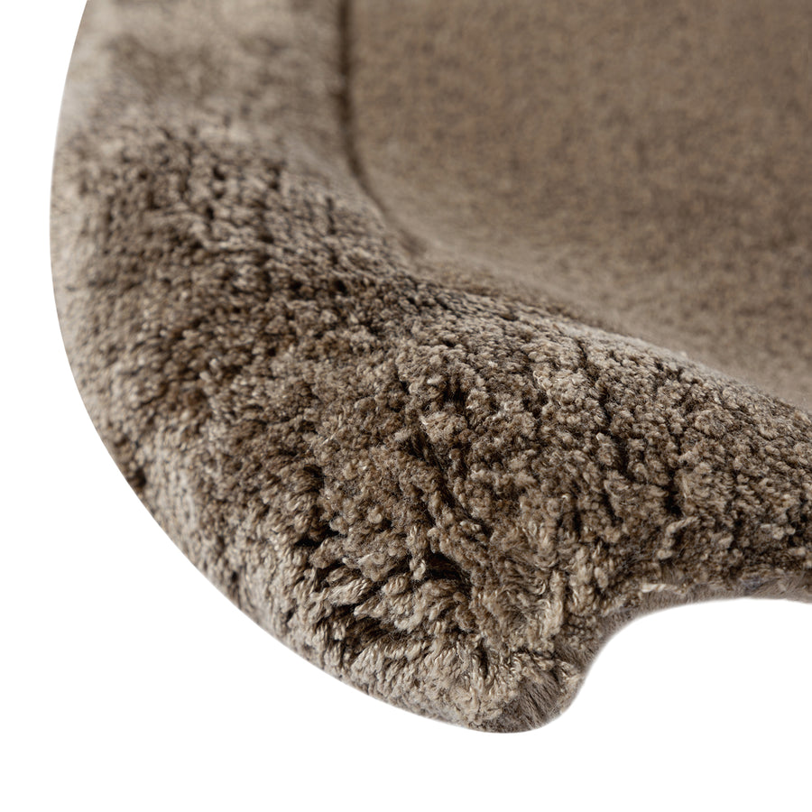 Albi Taupe Hand Tufted Wool & Viscose Runner