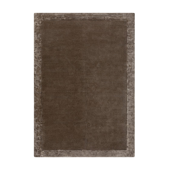 Albi Taupe Hand Tufted Wool & Viscose Rug
