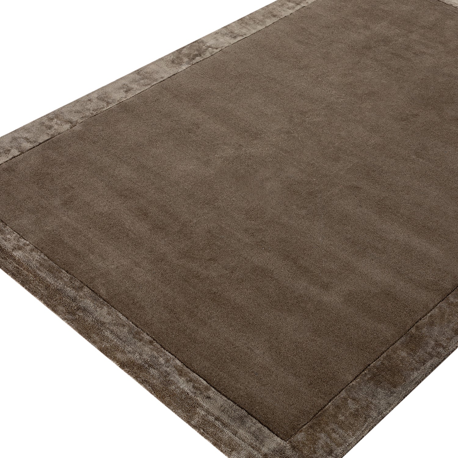 Albi Taupe Hand Tufted Wool & Viscose Rug | daals