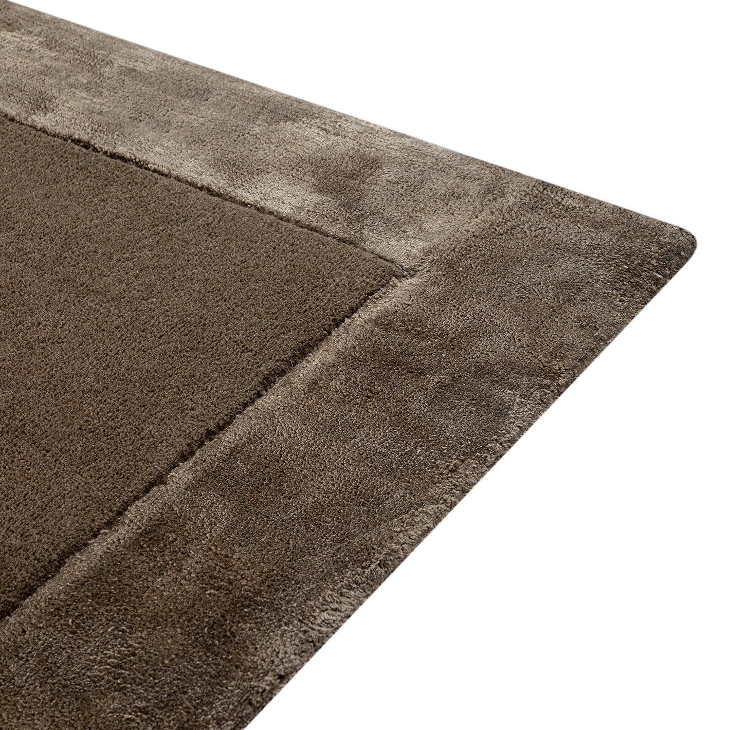 Albi Taupe Hand Tufted Wool & Viscose Rug