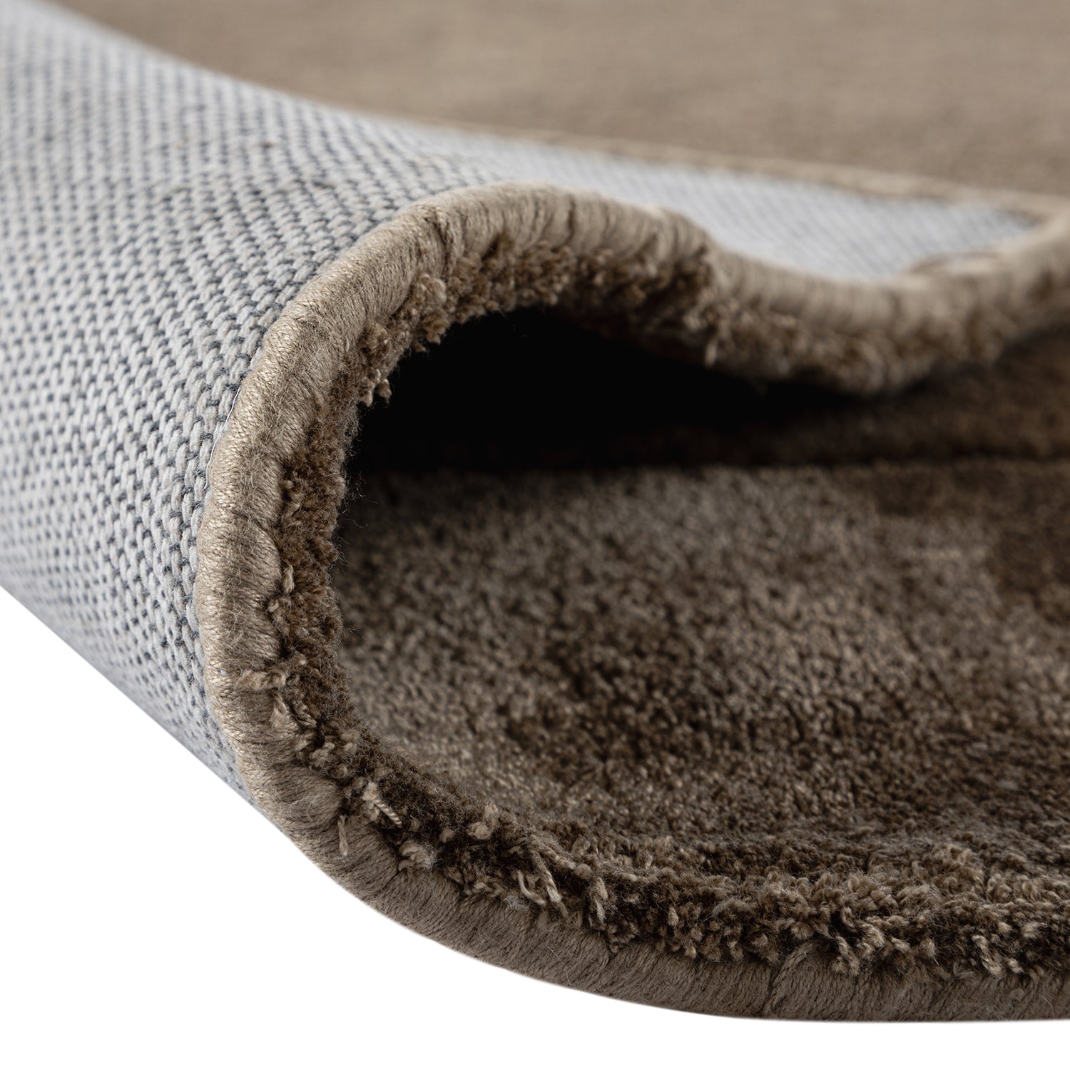 Albi Taupe Hand Tufted Wool & Viscose Rug
