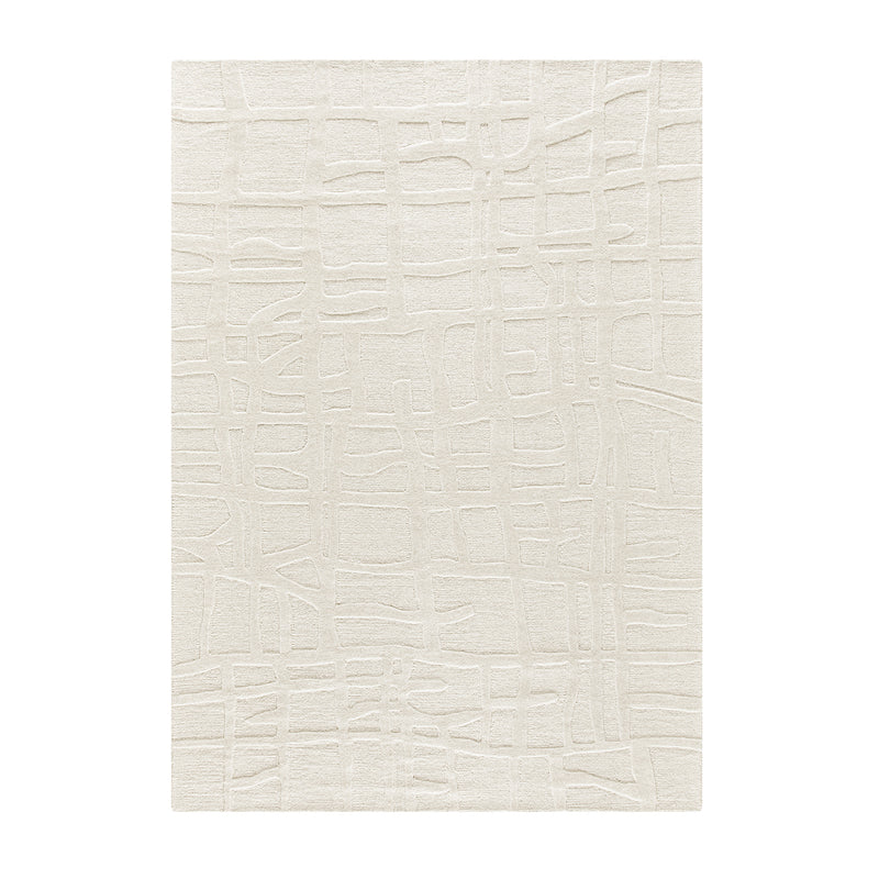 Alessio Ivory Hand Tufted Wool Rug - daals