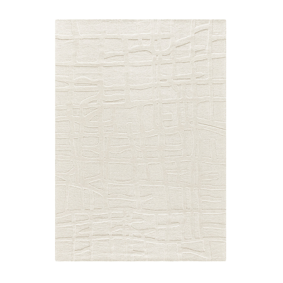 Alessio Ivory Hand Tufted Wool Rug