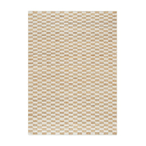 Leonie Check Natural & Ivory White Handwoven Wool & Jute Rug