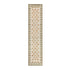 Safi Kilim Traditional Handwoven Jute & Cotton Natural & Olive Green Runner - daals