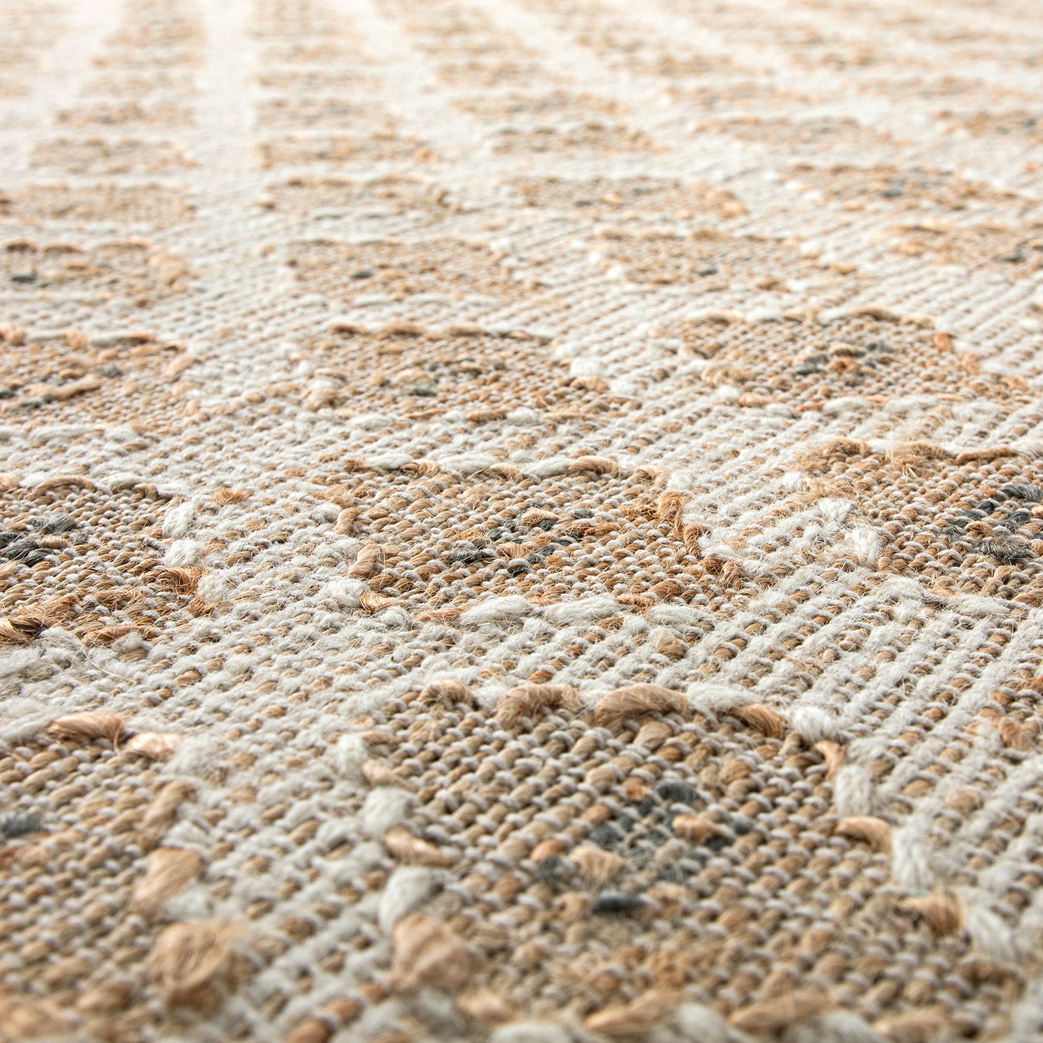 Safi Kilim Traditional Handwoven Jute & Cotton Natural & Olive Green Rug