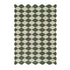 Tabitha Harlequin Diamond Scallop Olive Green & Bleached Jute Hand Braided Rug - daals