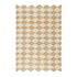 Tabitha Harlequin Diamond Scallop Natural & Bleached Jute Hand Braided Rug - daals