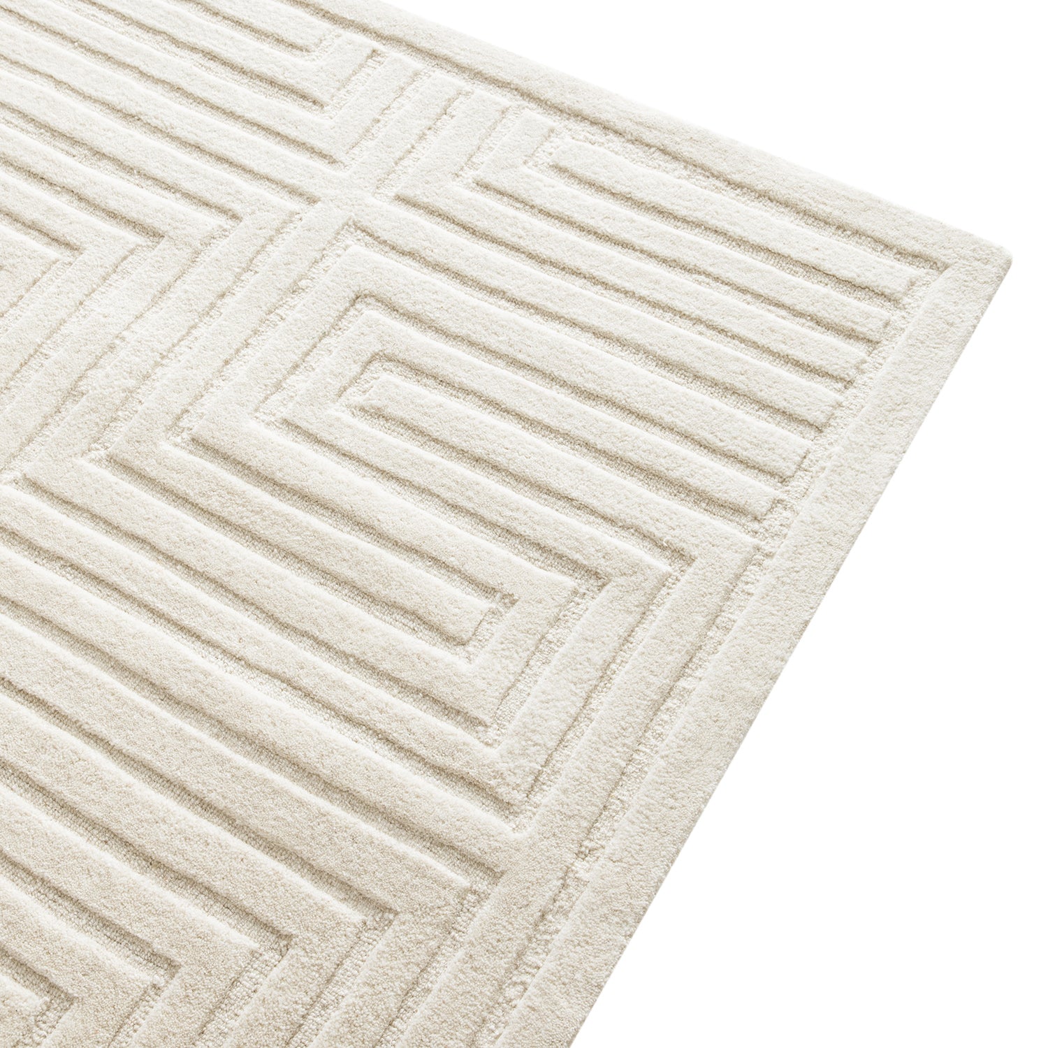 Treviso Ivory Hand Tufted Wool Rug