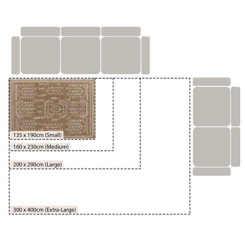 Varanasi Rust Traditional Hand Tufted Wool Rug