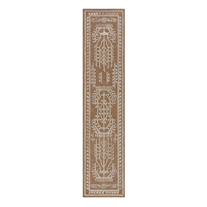 Varanasi Rust Traditional Hand Tufted Wool Runner