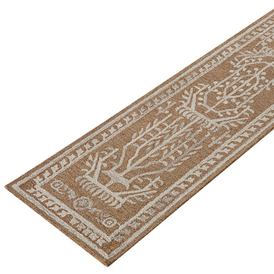 Varanasi Rust Traditional Hand Tufted Wool Runner
