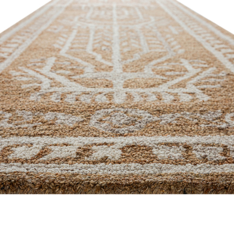 Varanasi Rust Traditional Hand Tufted Wool Runner