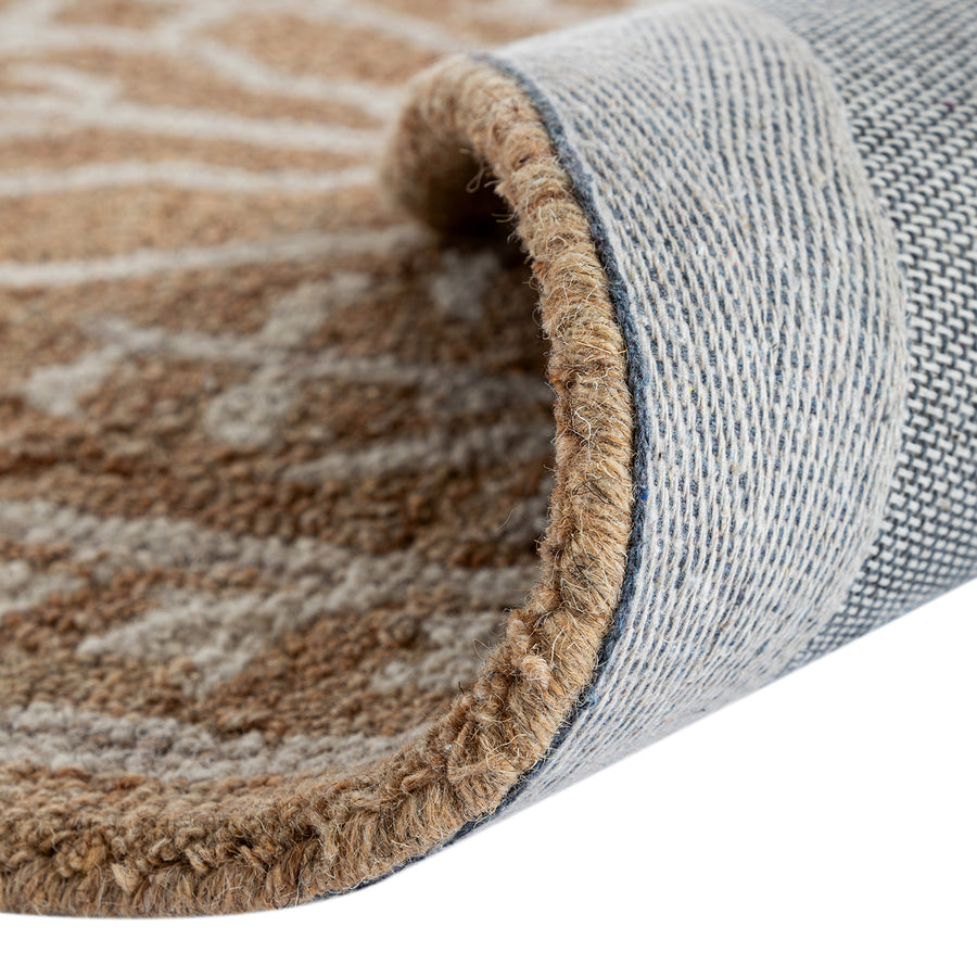 Varanasi Rust Traditional Hand Tufted Wool Runner