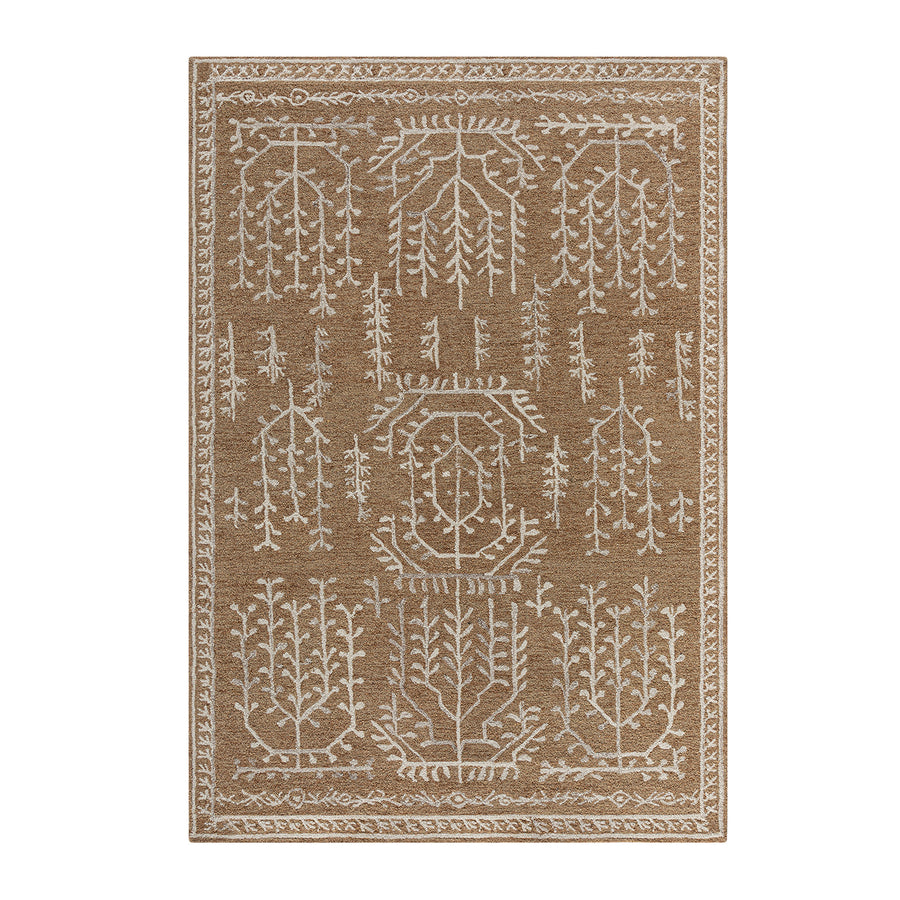 Varanasi Rust Traditional Hand Tufted Wool Rug