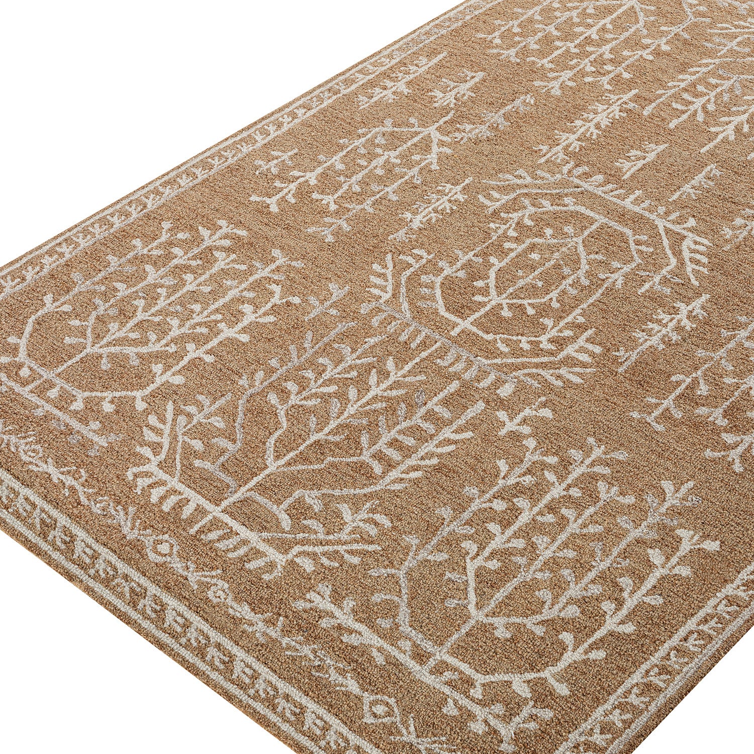 Varanasi Rust Traditional Hand Tufted Wool Rug