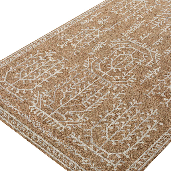 Varanasi Rust Traditional Hand Tufted Wool Rug - daals
