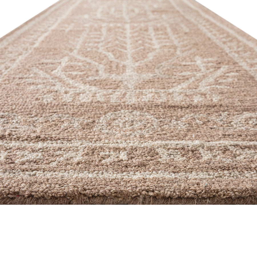 Varanasi Taupe Traditional Hand Tufted Wool Runner - daals