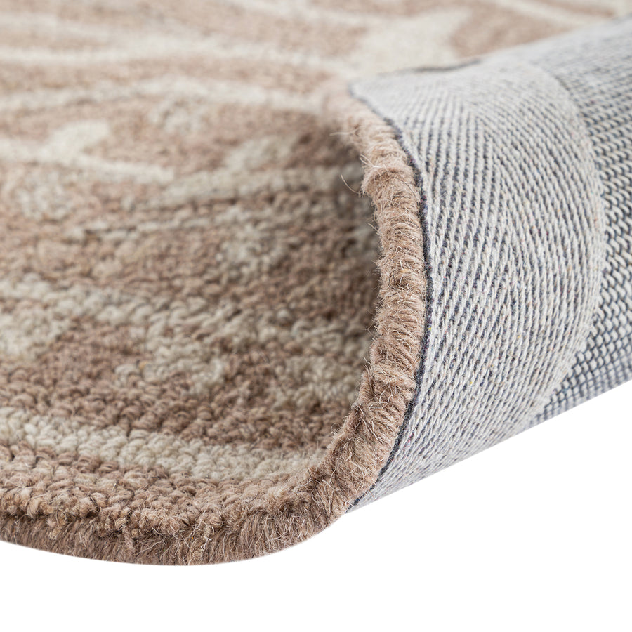 Varanasi Taupe Traditional Hand Tufted Wool Runner - daals