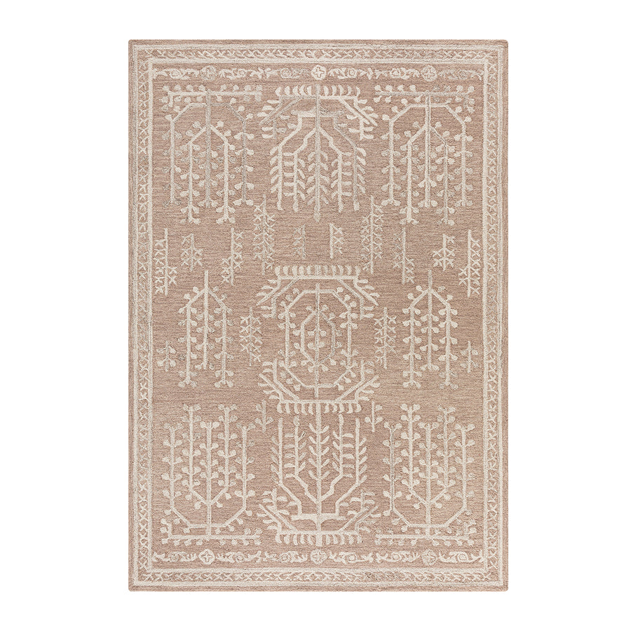 Varanasi Taupe Traditional Hand Tufted Wool Rug