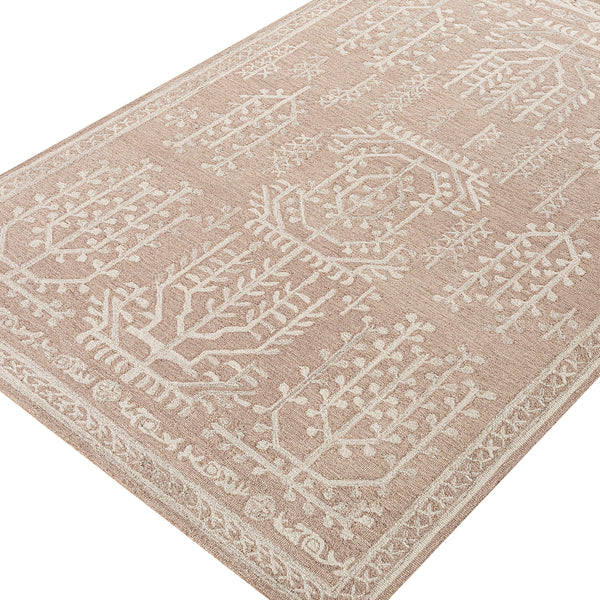 Varanasi Taupe Traditional Hand Tufted Wool Rug - daals