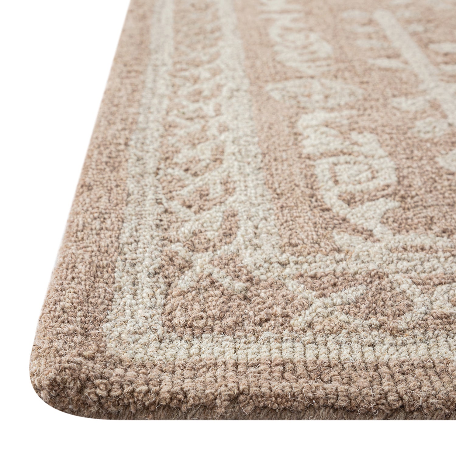Varanasi Taupe Traditional Hand Tufted Wool Rug