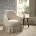 Calliope Skirted Armchair, Beige Velvet - daals